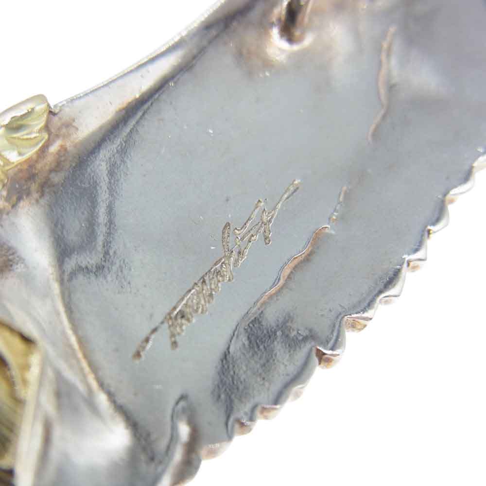 鷲見太郎 ギャランティカード付 eagle metal 頭金 大イーグル 裏面ネーム入り K18 925 ペンダントトップ シルバー系 ゴールド系【中古】
