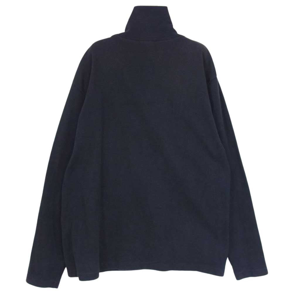 AURALEE オーラリー  16AW  A6AT02HR HEAVY RIB HALF-ZIP L/S TEE ヘビーリブハーフジップロングスリーブ Tシャツ カットソー ブラック系 4【中古】