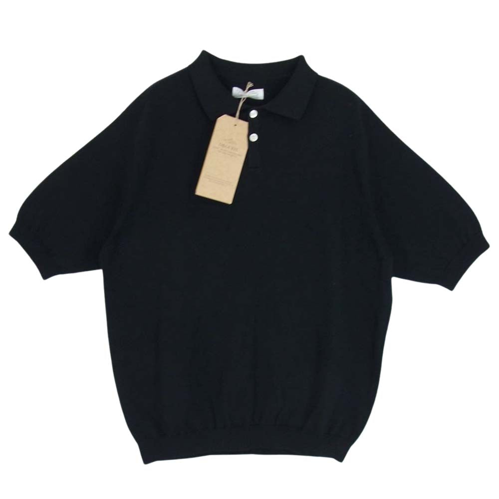 ORGUEIL オルゲイユ OR-9072  Knit Polo Shirt ニット ポロ シャツ ブラック系 42【極上美品】【中古】