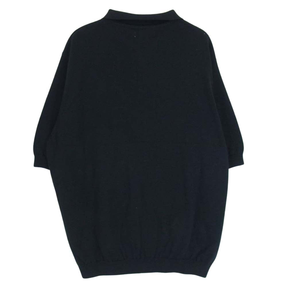 ORGUEIL オルゲイユ OR-9072  Knit Polo Shirt ニット ポロ シャツ ブラック系 42【極上美品】【中古】