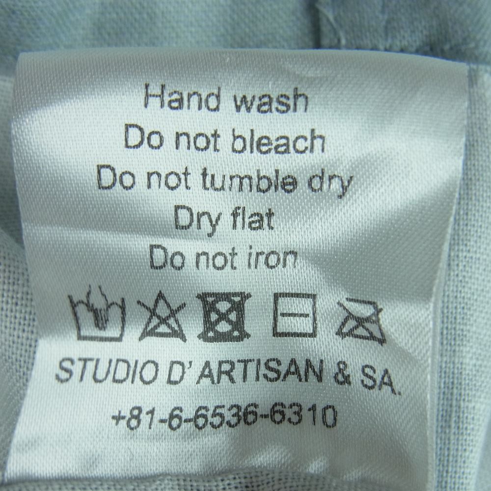 ORGUEIL オルゲイユ OR-5057 Long Sleeve Open Collar Shirt オープンカラー 長袖 シャツ ライトブルー系 グレイッシュライトブルー系 40【中古】