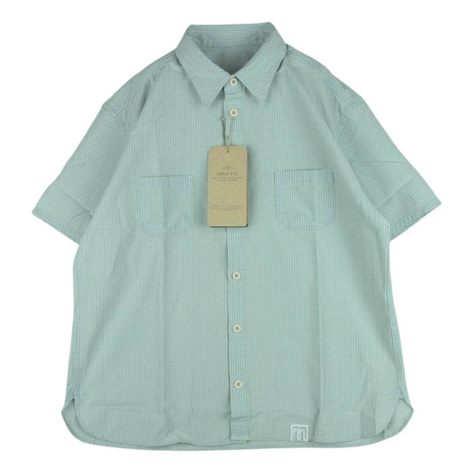 ORGUEIL オルゲイユ OR-5073B Short Sleeve Work Shirt ショート スリーブ ワーク シャツ 半袖 ライトブルー系 42【新古品】【未使用】【中古】