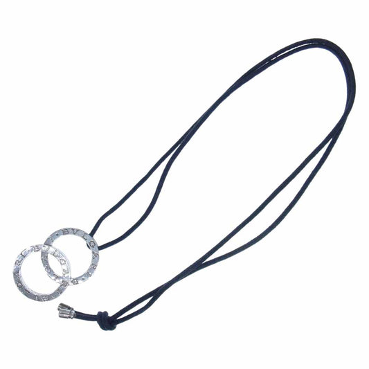 BVLGARI ブルガリ 33040 FORTUNA SMALL NECKLACE ドッピオトンド ネックレス チョーカー シルバー系 ブラック系【中古】