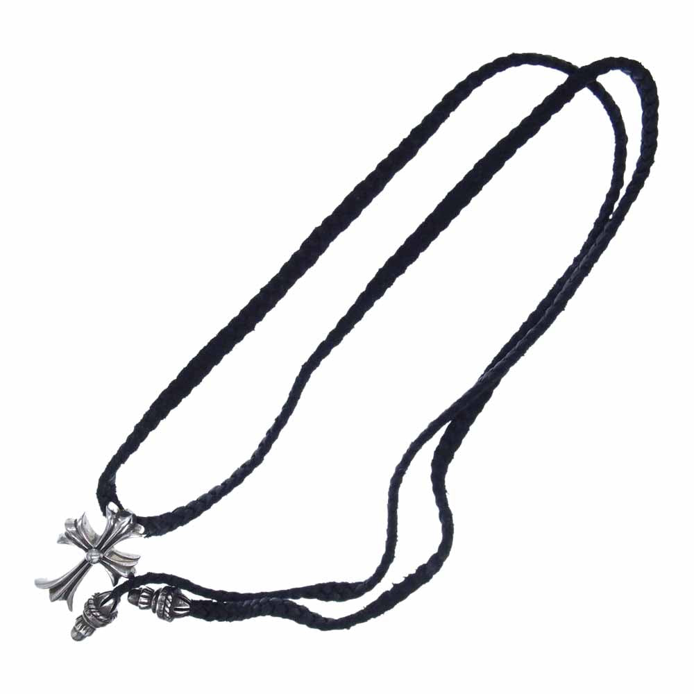 CHROME HEARTS クロムハーツ（原本無） CH CRS SML BC スモールCH クロス ボロチップ Wボロチップ シルバー ネックレス シルバー系【中古】
