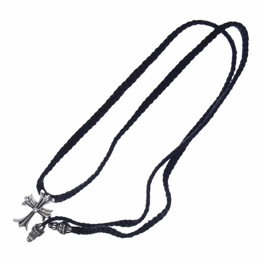 CHROME HEARTS クロムハーツ（原本無） CH CRS SML BC スモールCH クロス ボロチップ Wボロチップ シルバー ネックレス シルバー系【中古】
