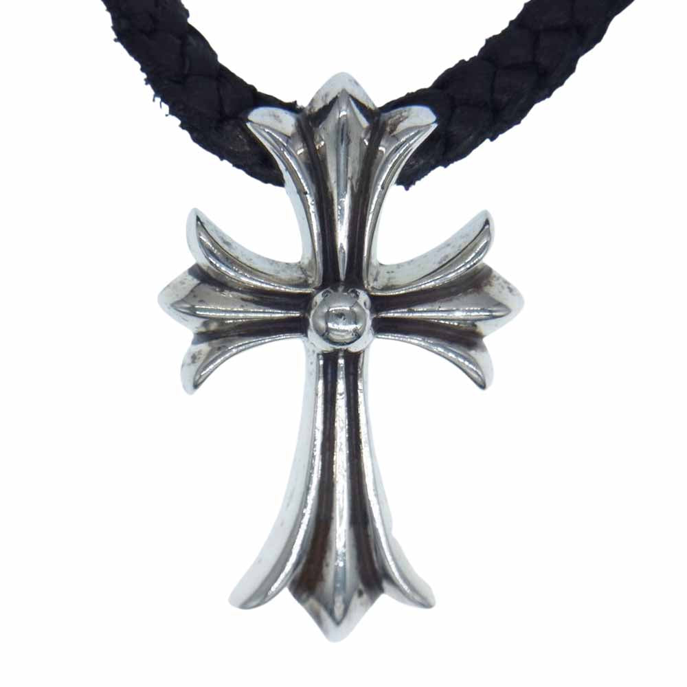 CHROME HEARTS クロムハーツ（原本無） CH CRS SML BC スモールCH クロス ボロチップ Wボロチップ シルバー ネックレス シルバー系【中古】