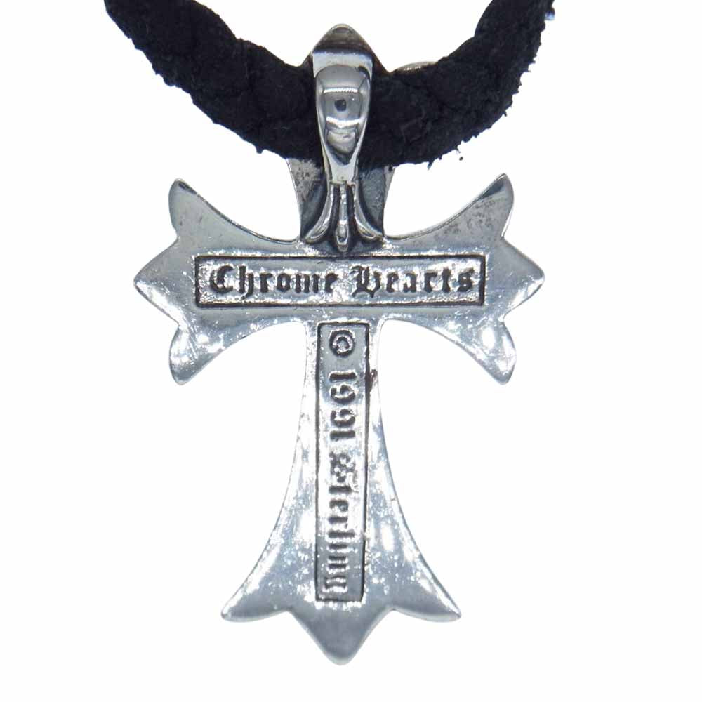 CHROME HEARTS クロムハーツ（原本無） CH CRS SML BC スモールCH クロス ボロチップ Wボロチップ シルバー ネックレス シルバー系【中古】