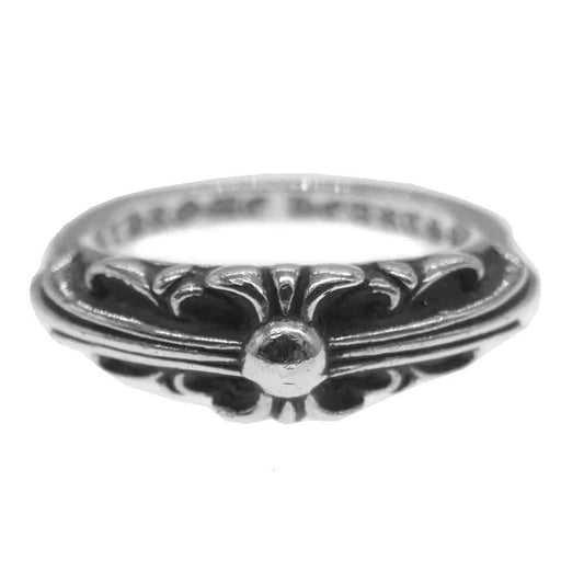 CHROME HEARTS クロムハーツ（原本無） BABY CLASSIC ベイビークラシック フローラル クロス シルバー リング シルバー系 9号【中古】