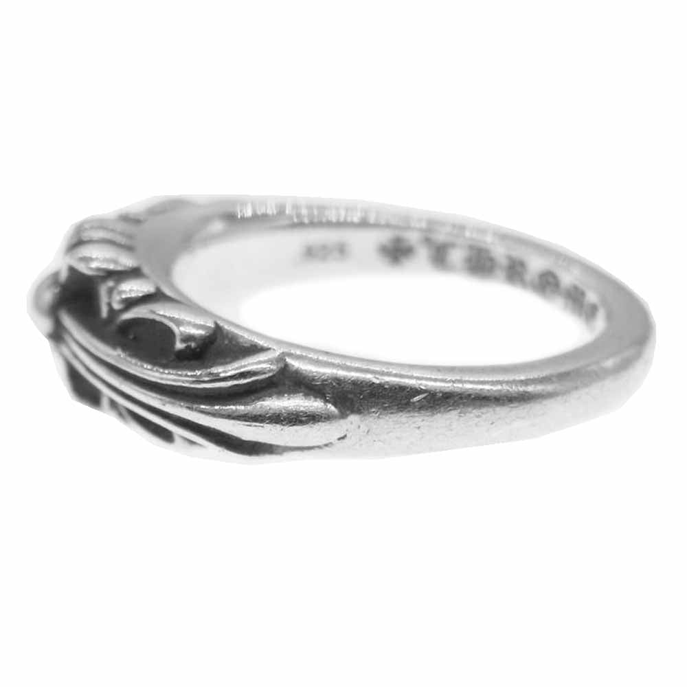 CHROME HEARTS クロムハーツ（原本無） BABY CLASSIC ベイビークラシック フローラル クロス シルバー リング シルバー系 9号【中古】