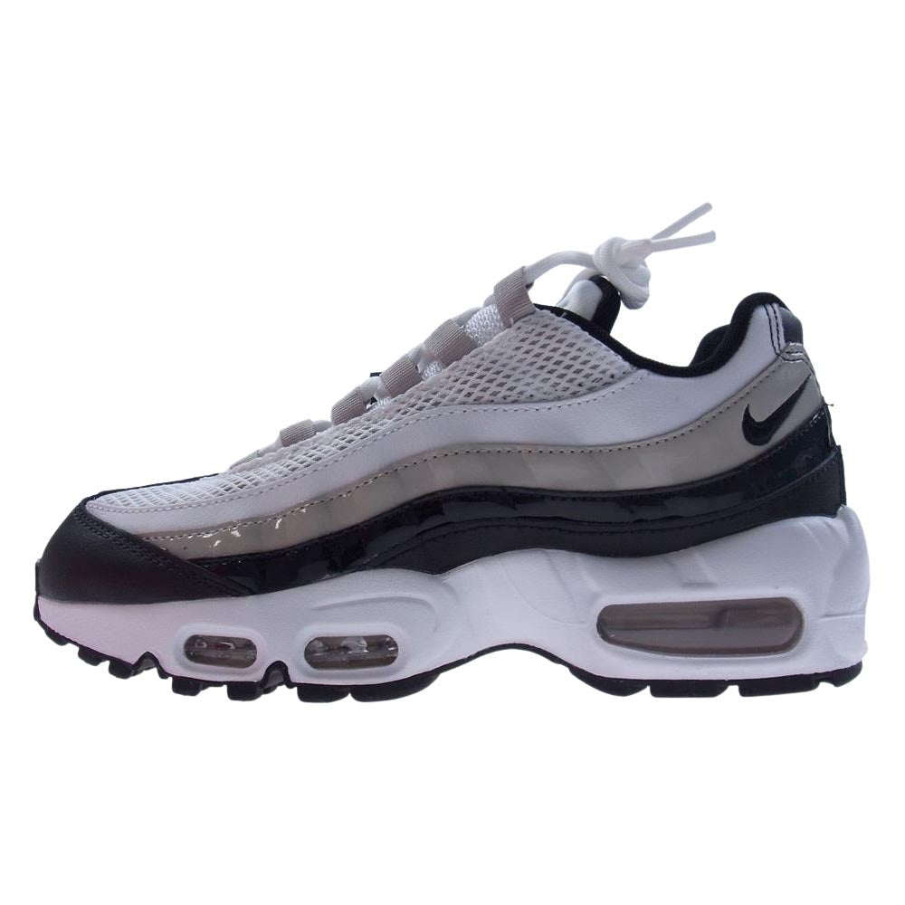 NIKE ナイキ DR2550-100 W AIR MAX 95 WHITE BLACK-LT IRON ORE ウィメンズ エア マックス 95 ローカットスニーカー ホワイト系 ブラック系 23.5cm【新古品】【未使用】【中古】