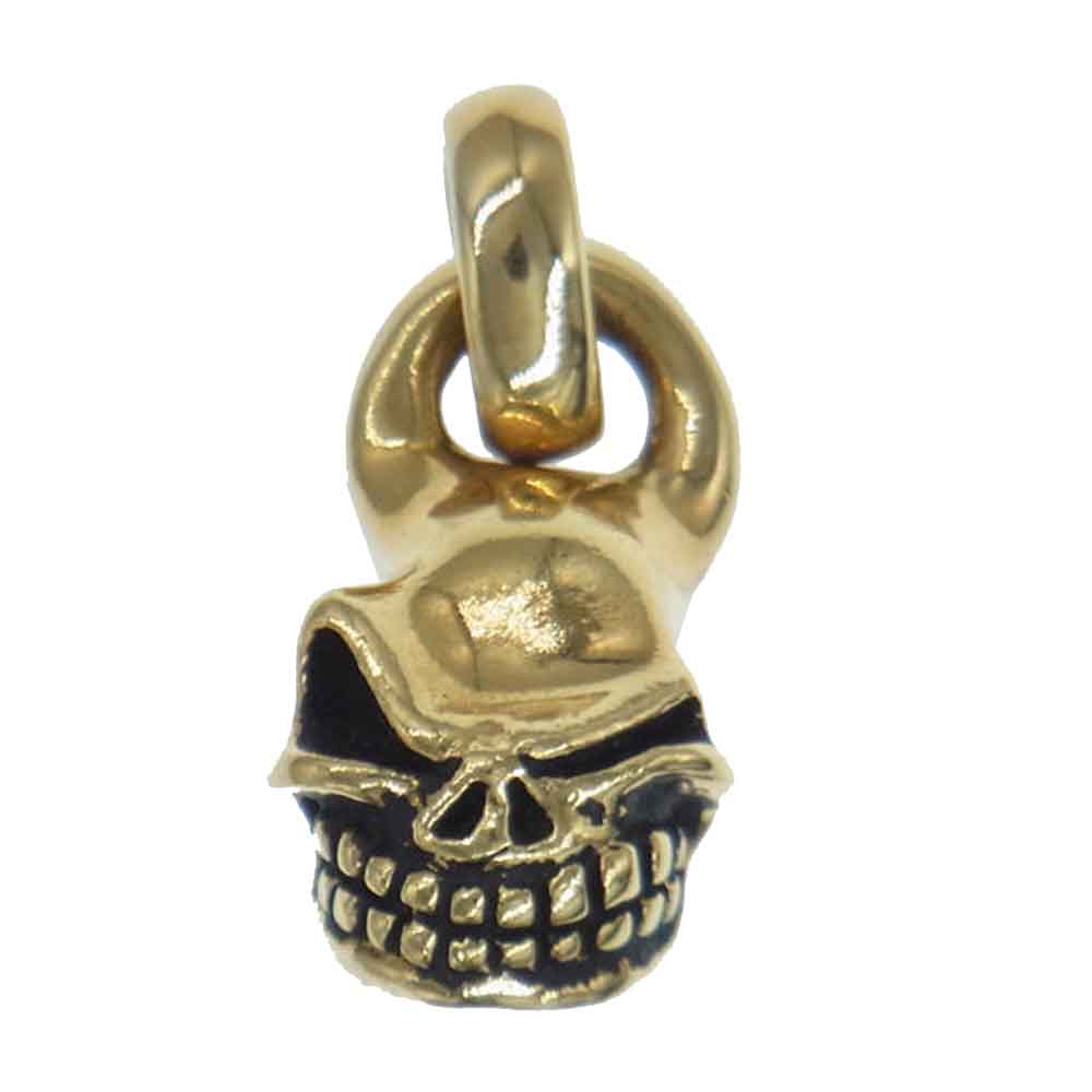 STARLIN GEAR スターリンギア K18 Tiny Skull イエローゴールド タイニー スカル チャーム ペンダントトップ ゴールド系【中古】