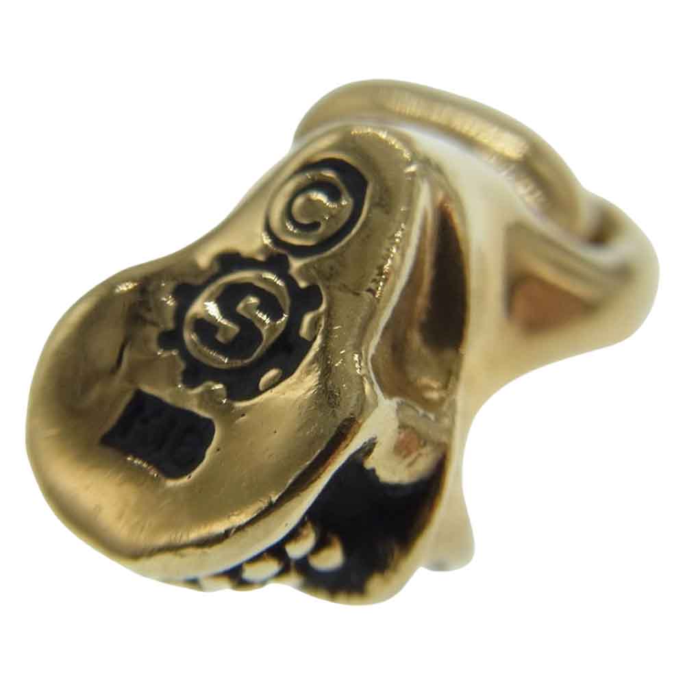 STARLIN GEAR スターリンギア K18 Tiny Skull イエローゴールド タイニー スカル チャーム ペンダントトップ ゴールド系【中古】