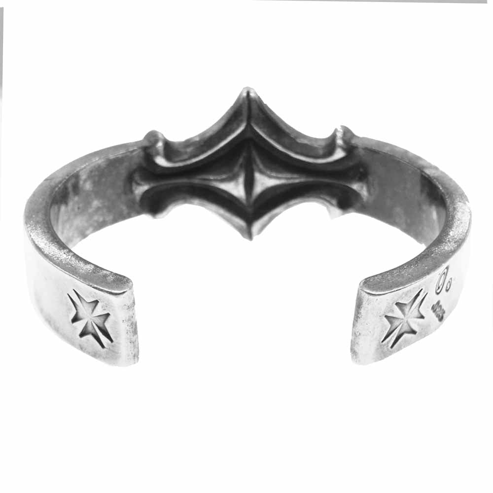 GABOR ガボール スカルプテッド ダイヤモンド フラット バー ボールド バングル シルバー系【中古】