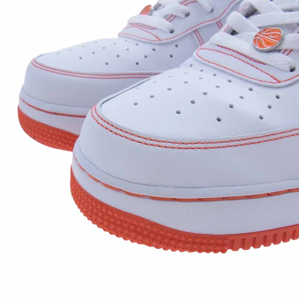 NIKE ナイキ CT2585-100 AIR FORCE 1 エアフォースワン Low '07 LV8 EMB Rucker Park ラッカー パーク スニーカー ホワイト系 オレンジ系 30cm【美品】【中古】