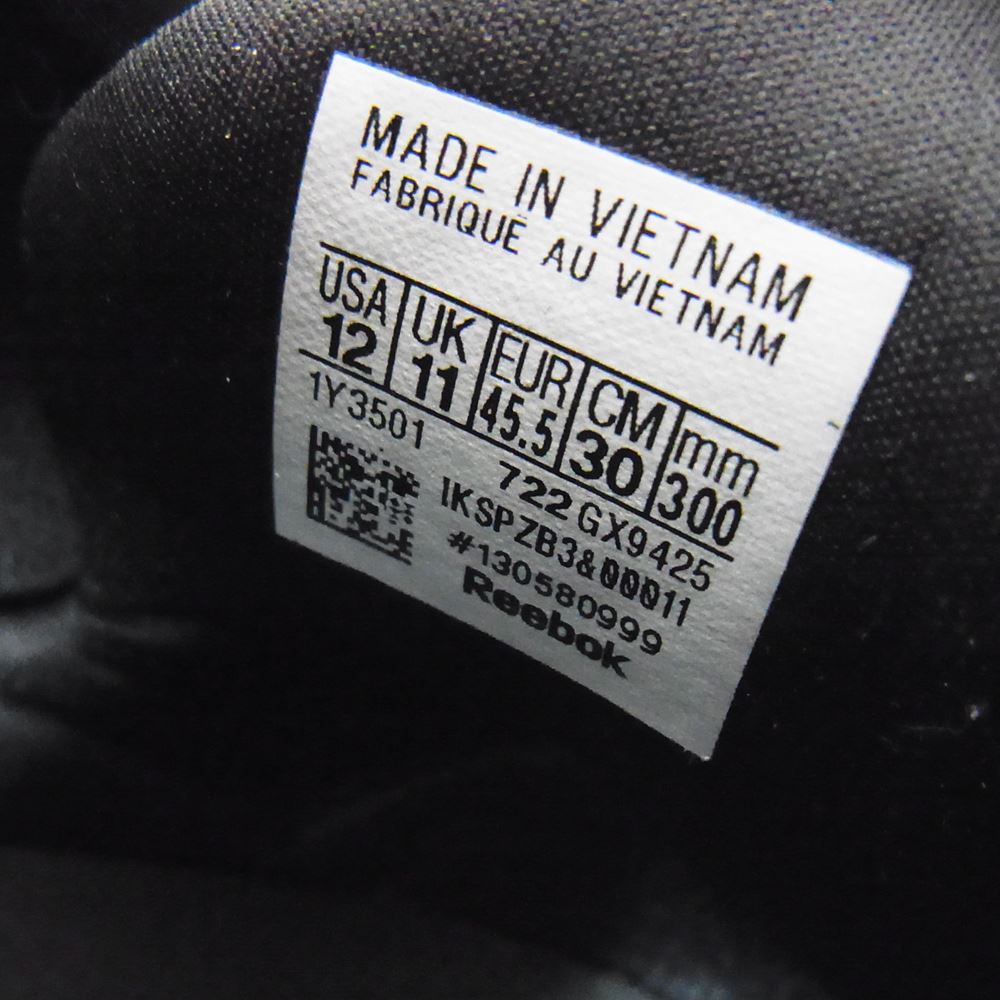 Reebok リーボック GX9425　 INSTAPUMP FURY 95 インスタポンプフューリー ローカット スニーカー ブラック系 30cm【中古】
