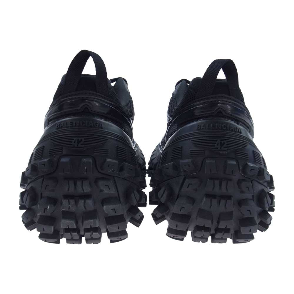 BALENCIAGA バレンシアガ 685613 DEFENDER SNEAKER ディフェンダー チャンキーソール メッシュ ローカット スニーカー ブラック系 27.5cm【中古】