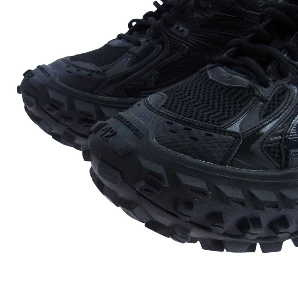 BALENCIAGA バレンシアガ 685613 DEFENDER SNEAKER ディフェンダー チャンキーソール メッシュ ローカット スニーカー ブラック系 27.5cm【中古】