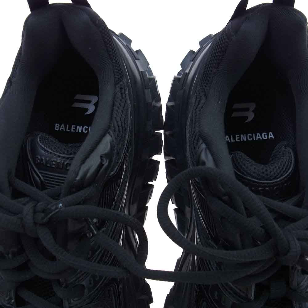 BALENCIAGA バレンシアガ 685613 DEFENDER SNEAKER ディフェンダー チャンキーソール メッシュ ローカット スニーカー ブラック系 27.5cm【中古】