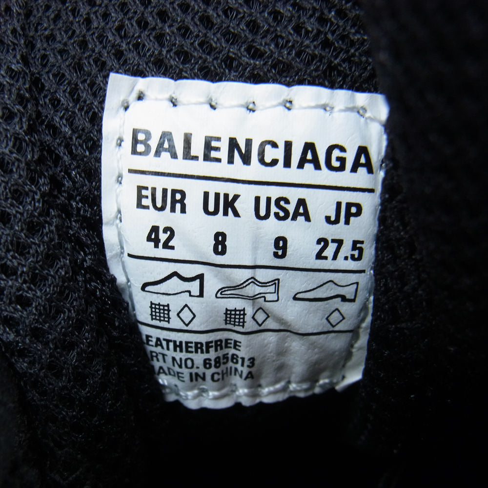 BALENCIAGA バレンシアガ 685613 DEFENDER SNEAKER ディフェンダー チャンキーソール メッシュ ローカット スニーカー ブラック系 27.5cm【中古】
