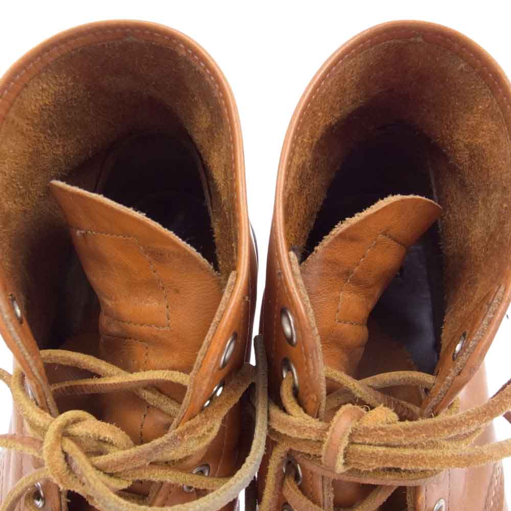 RED WING レッドウィング 9871 6inch CLASSIC ROUND TOE ブーツ ゴールドラセットセコイア　 ブラウン系 26.0cm【中古】