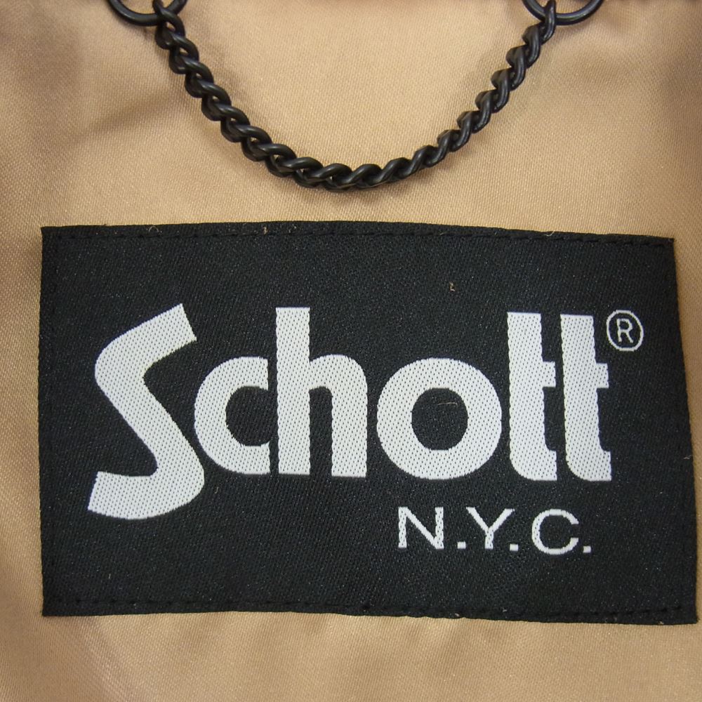 schott ショット 3191056 スウェード 羊革 レザー ライダース ジャケット ブラウン系 38【中古】