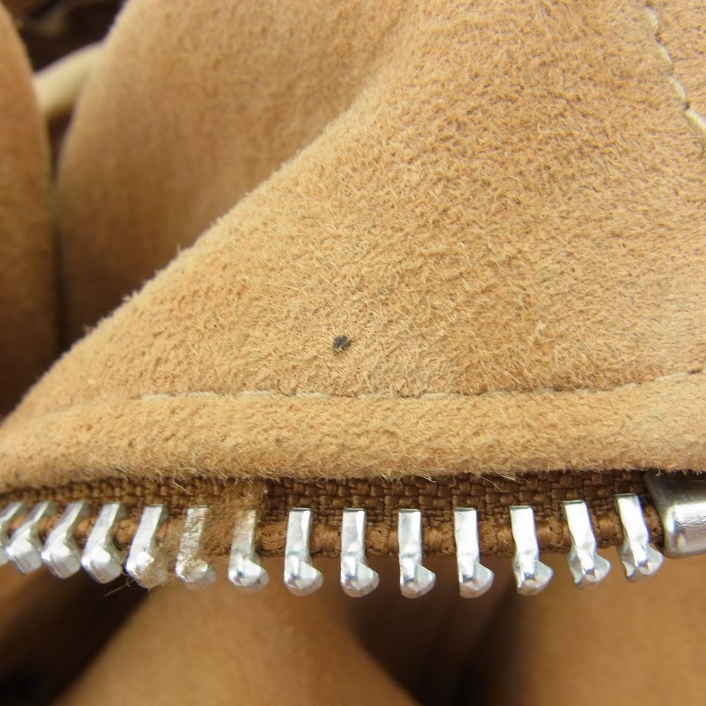 schott ショット 3191056 スウェード 羊革 レザー ライダース ジャケット ブラウン系 38【中古】