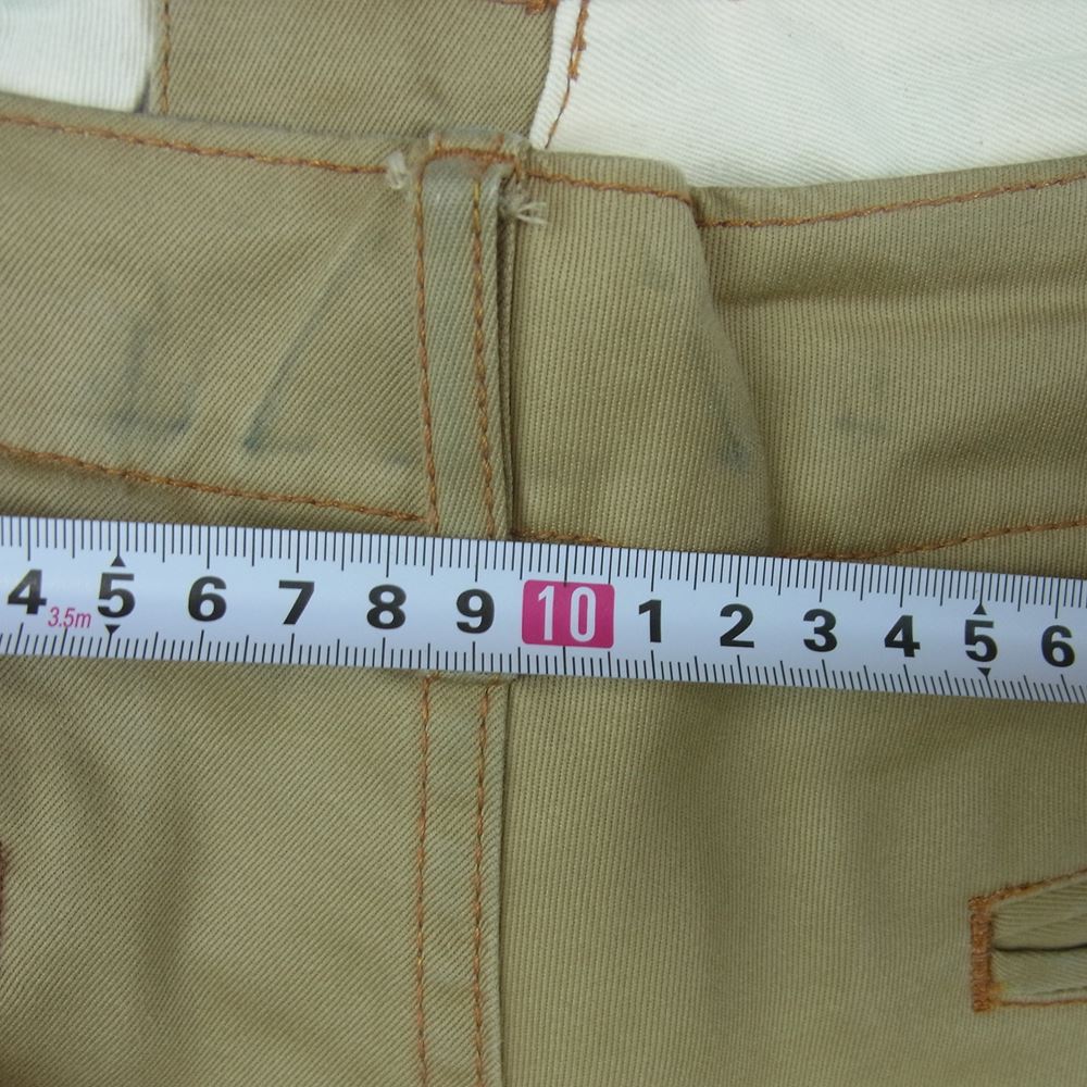 STUDIO D’ARTISAN ステュディオダルチザン 1349 防縮加工 チノ ストレート パンツ  ベージュ系 31【中古】