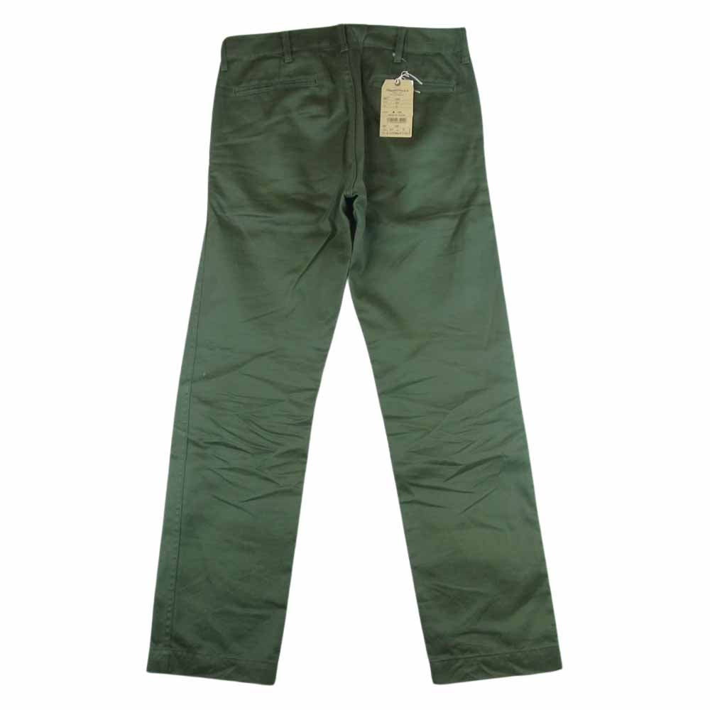STUDIO D’ARTISAN ステュディオダルチザン 1349 防縮加工 チノ ストレート パンツ 日本製 グリーン系 KH 31【中古】