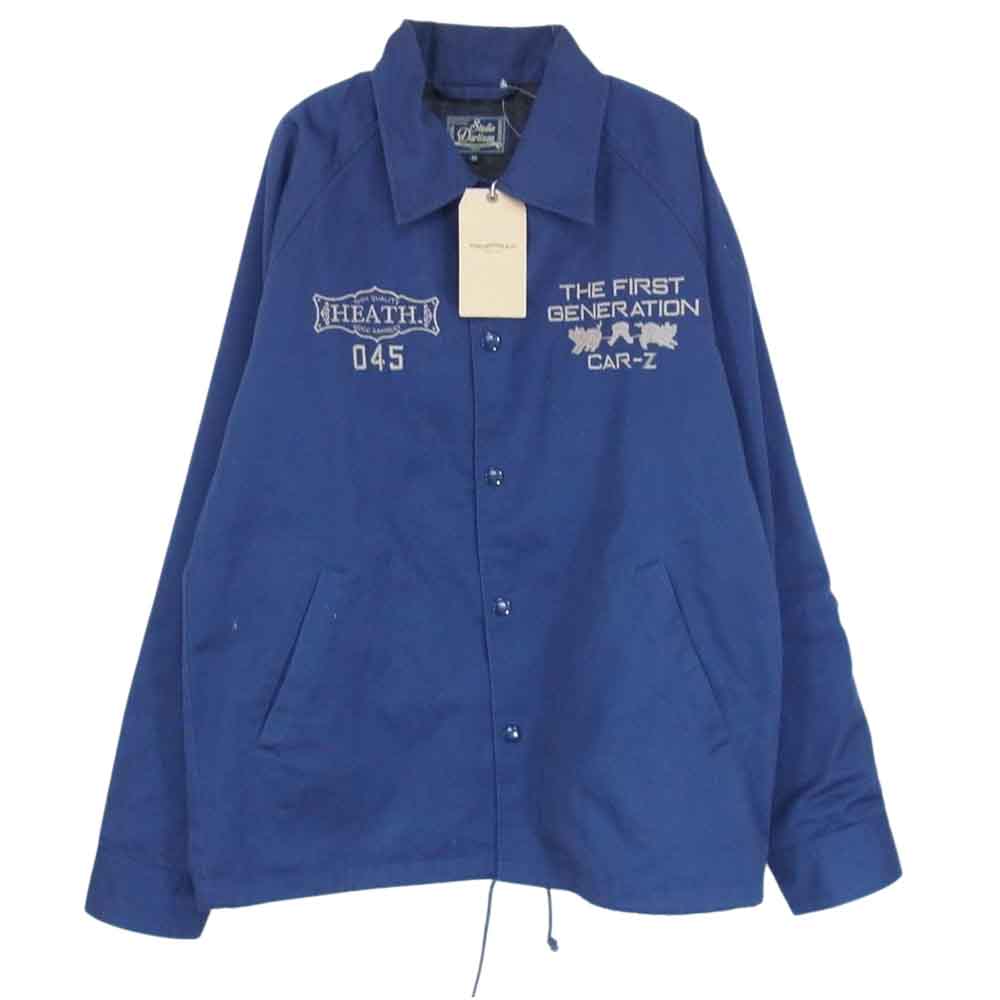 STUDIO D’ARTISAN ステュディオダルチザン HT-063 HEATH INDUSTRIAL ヒース 限定 バック 刺繍 コーチジャケット  ネイビー系 38【中古】