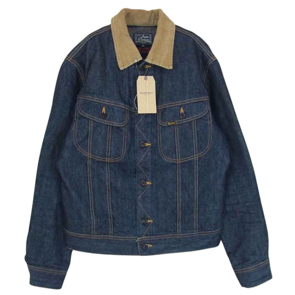 STUDIO D’ARTISAN ステュディオダルチザン D4187 DENIM RANCH JACKET カセ染め ブラウンケット デニム ランチ ジャケット インディゴブルー系 40【中古】