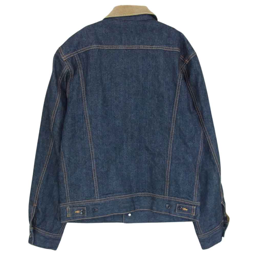 STUDIO D’ARTISAN ステュディオダルチザン D4187 DENIM RANCH JACKET カセ染め ブラウンケット デニム ランチ ジャケット インディゴブルー系 40【中古】