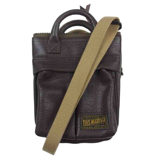 TOY'S McCOY トイズマッコイ TMA2121 HELMET BAG MINI レザー ミニ ヘルメット バッグ ブラウン系【美品】【中古】