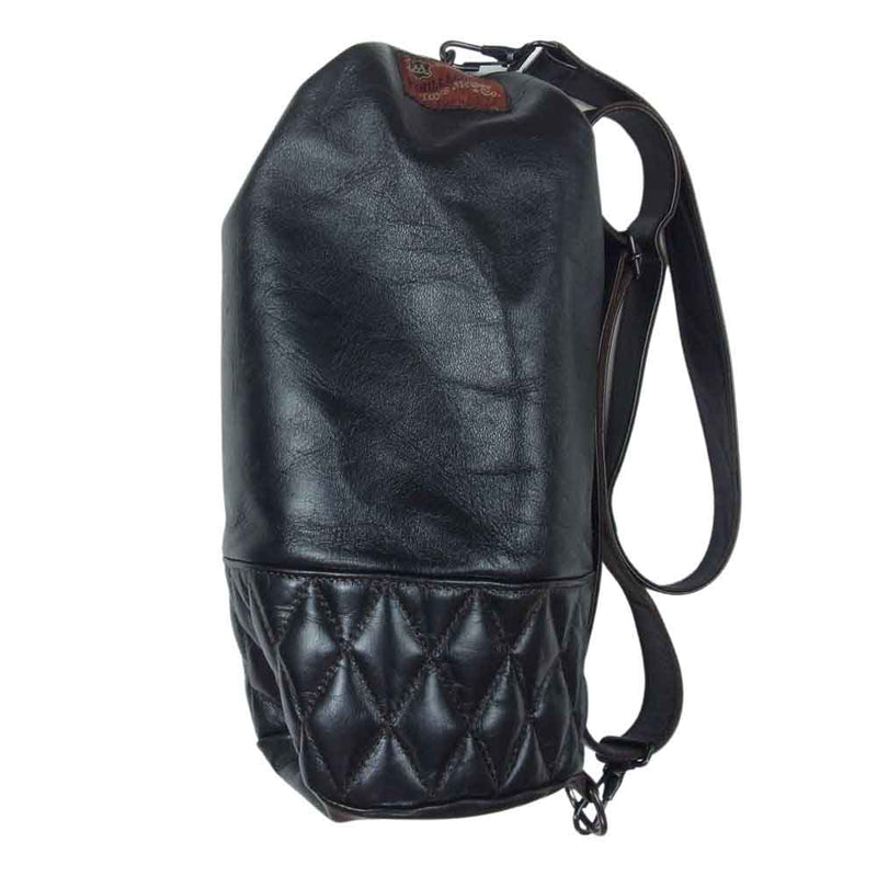 TOY'S McCOY トイズマッコイ TMA2207 LEATHER DUFFLE SACK レザー ダッフル サック ショルダー ボディ バッグ  ブラック系【中古】