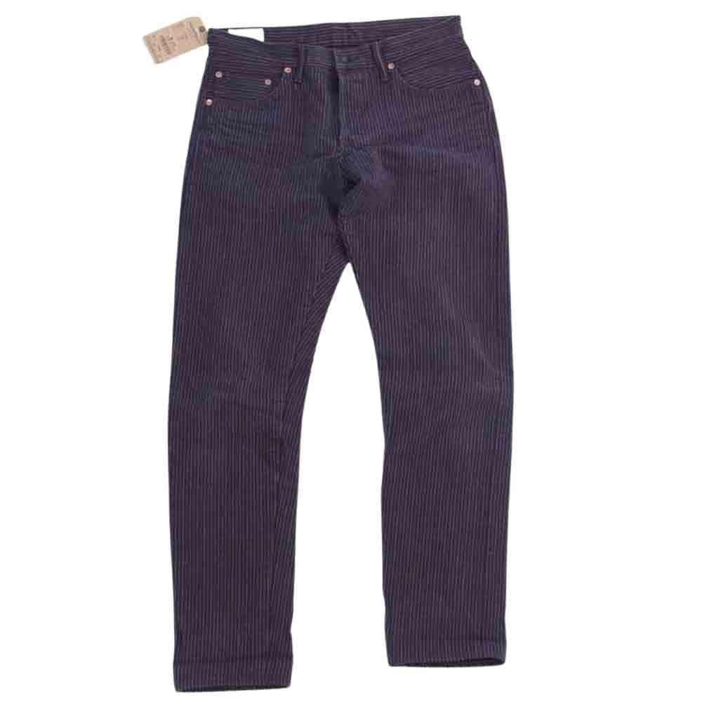 STUDIO D’ARTISAN ステュディオダルチザン 4524 1831 KAKISHIBU DENIM HICKORY COVERALL 柿渋デニム ランダム ヒッコリー カバーオールジャケット パンツ セットアップ ブラウン系 38 パンツ32【美品】【中古】