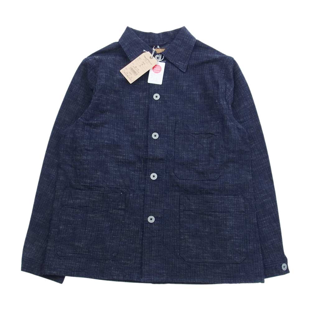 STUDIO D’ARTISAN ステュディオダルチザン D4509 D1825 ヘリテージ リプロダクション カバーオール ジャケット パンツ セットアップ インディゴブルー系 OW 32，38【美品】【中古】