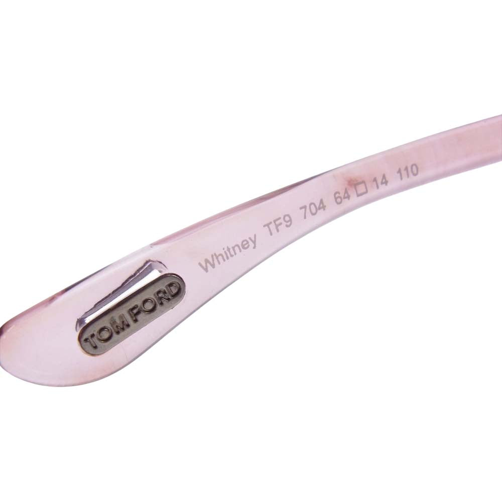 TOM FORD トムフォード  TF9 704  64□14  イタリア製 Whitney ホイットニー サングラス アイウェア ピンク ピンク系【中古】