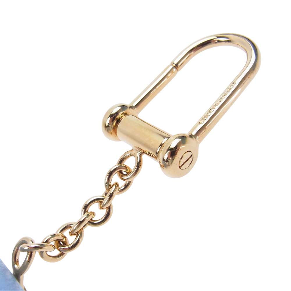 GUCCI グッチ 615997 リップスティックケース ライトブルー系【美品】【中古】
