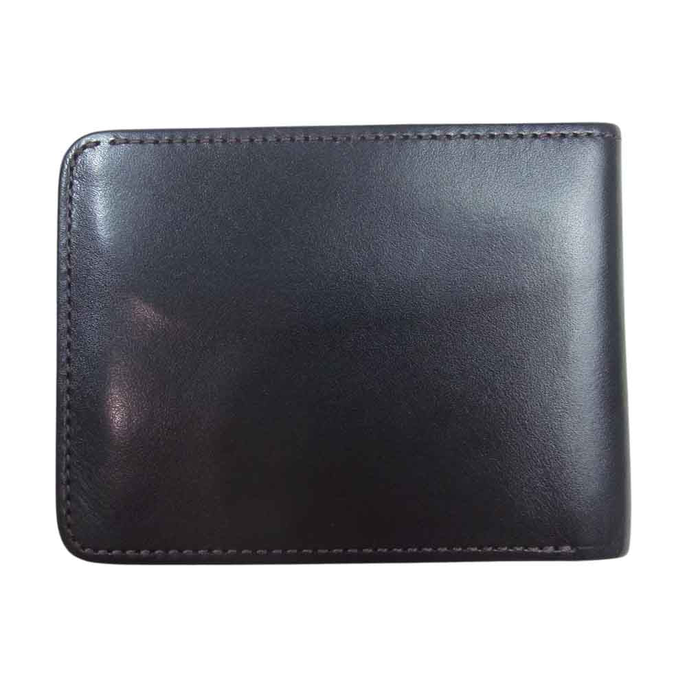 WILDSWANS ワイルドスワンズ WINGS ウィング サドルプルアップレザー 二つ折り財布 ブラック系【中古】