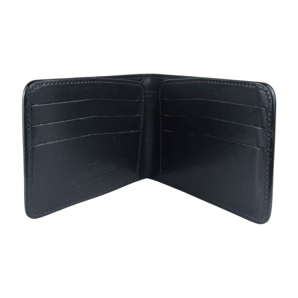 WILDSWANS ワイルドスワンズ WINGS ウィング サドルプルアップレザー 二つ折り財布 ブラック系【中古】