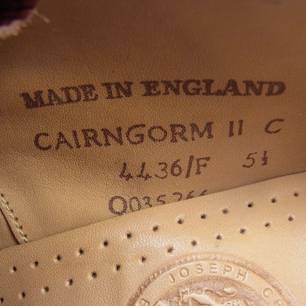 ジョセフチーニー 51467 4436 CAIRNGORM ケンゴン ドレスシューズ ビジネスシューズ  キャップトゥ ブラウン系 24.5cm【中古】