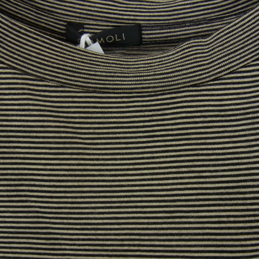 COMOLI コモリ 22SS V01-05007 ウール 天竺 Tシャツ ボーダー 3【美品】【中古】