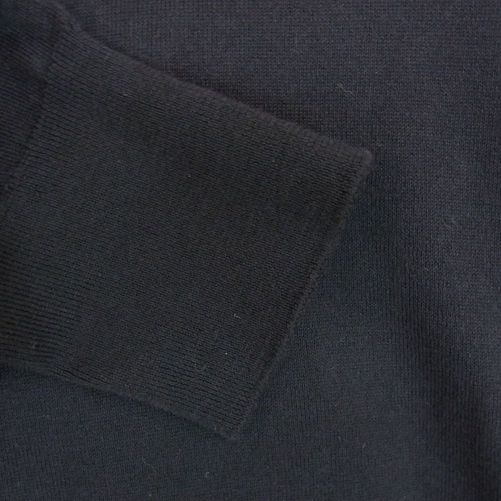 COMOLI コモリ 22SS V01-06013  18G 製品染 クルーネック ニット ブラック系 FREE【美品】【中古】