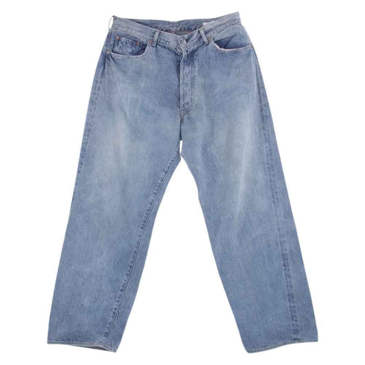 COMOLI コモリ 23SS X01-03004  5P ブリーチ デニムパンツ インディゴブルー系 2【極上美品】【中古】