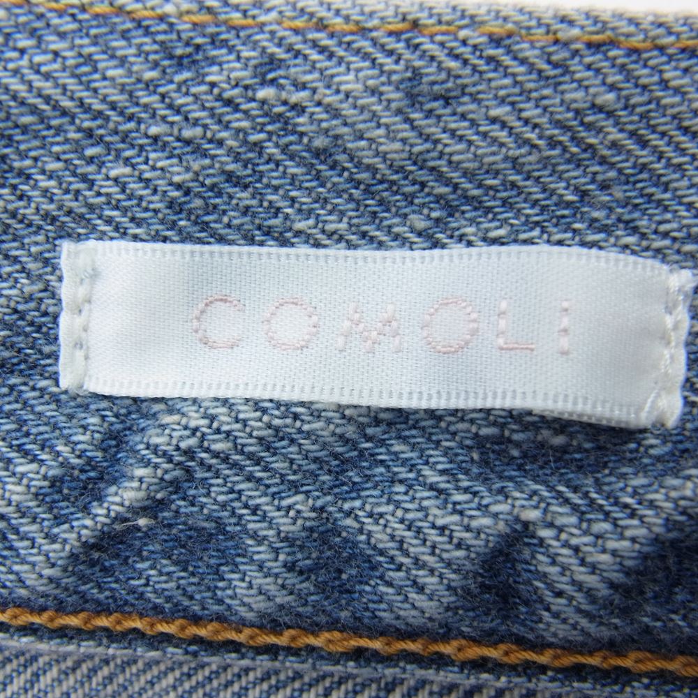 COMOLI 23SS 5P ブリーチ デニムパンツ X01-03004 コモリ COMOLI (コモリ) デニム 5Pパンツ BLEACH