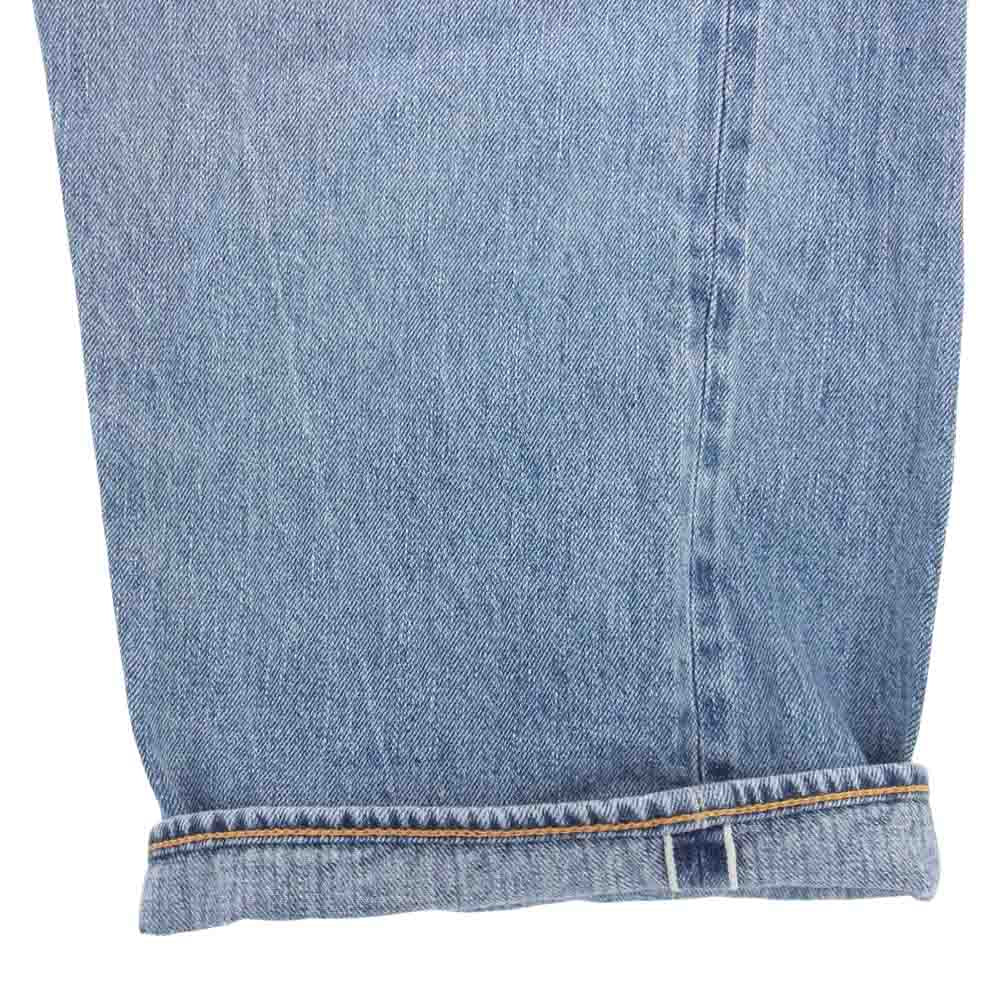 COMOLI コモリ 23SS X01-03004  5P ブリーチ デニムパンツ インディゴブルー系 2【極上美品】【中古】