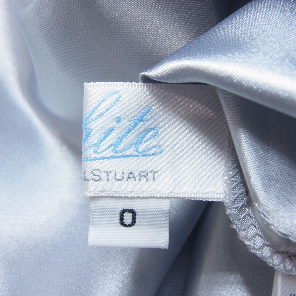 JILLSTUART ジルスチュアート 108-8240004  ラッセルレース ワンピース ブルー系【極上美品】【中古】