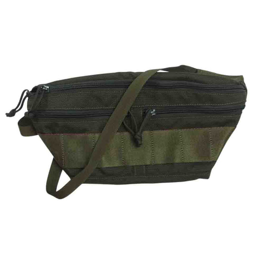 BRIEFING ブリーフィング BRM183209  FACE ウエスト バリスティック ナイロン ボディバッグ カーキ系【美品】【中古】