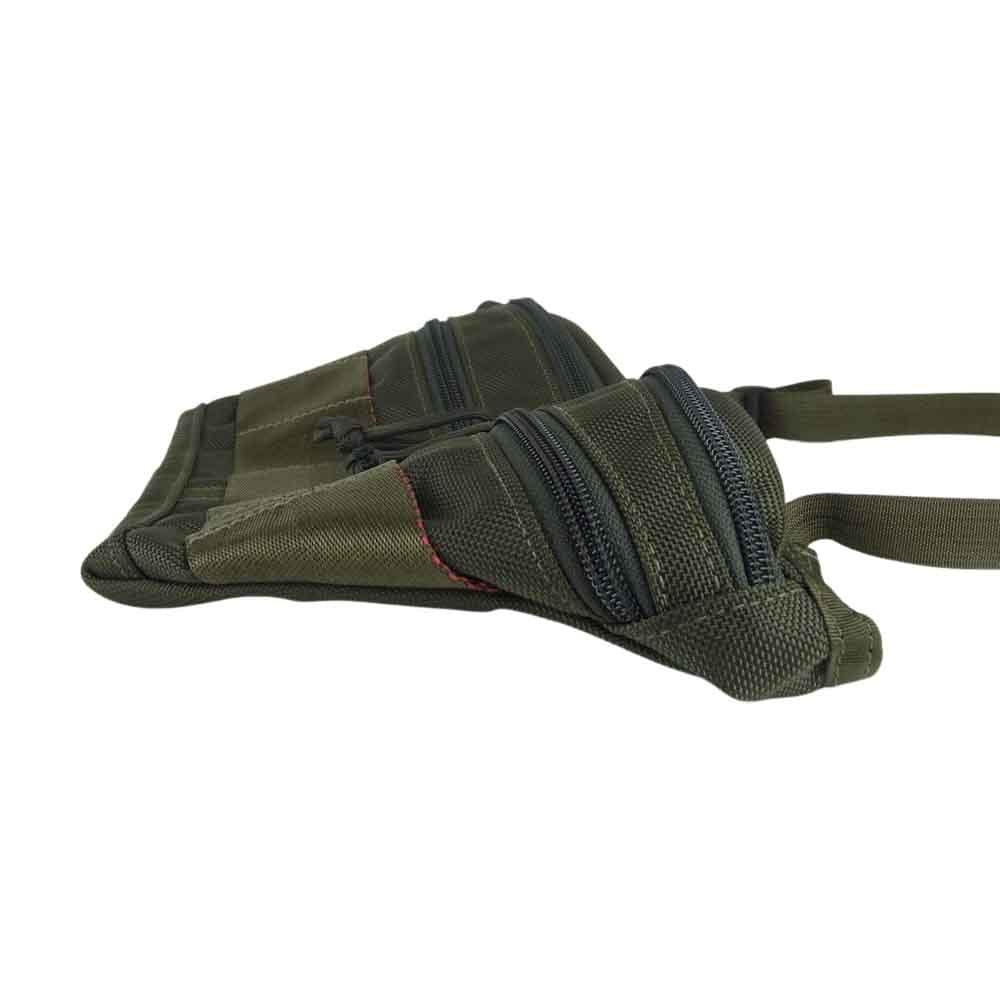 BRIEFING ブリーフィング BRM183209  FACE ウエスト バリスティック ナイロン ボディバッグ カーキ系【美品】【中古】