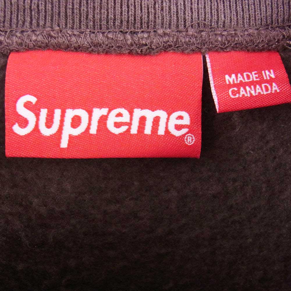 Supreme シュプリーム 22AW Box Logo Crewneck Brown ボックス ロゴ クルーネック スウェット ブラウン系 L【中古】