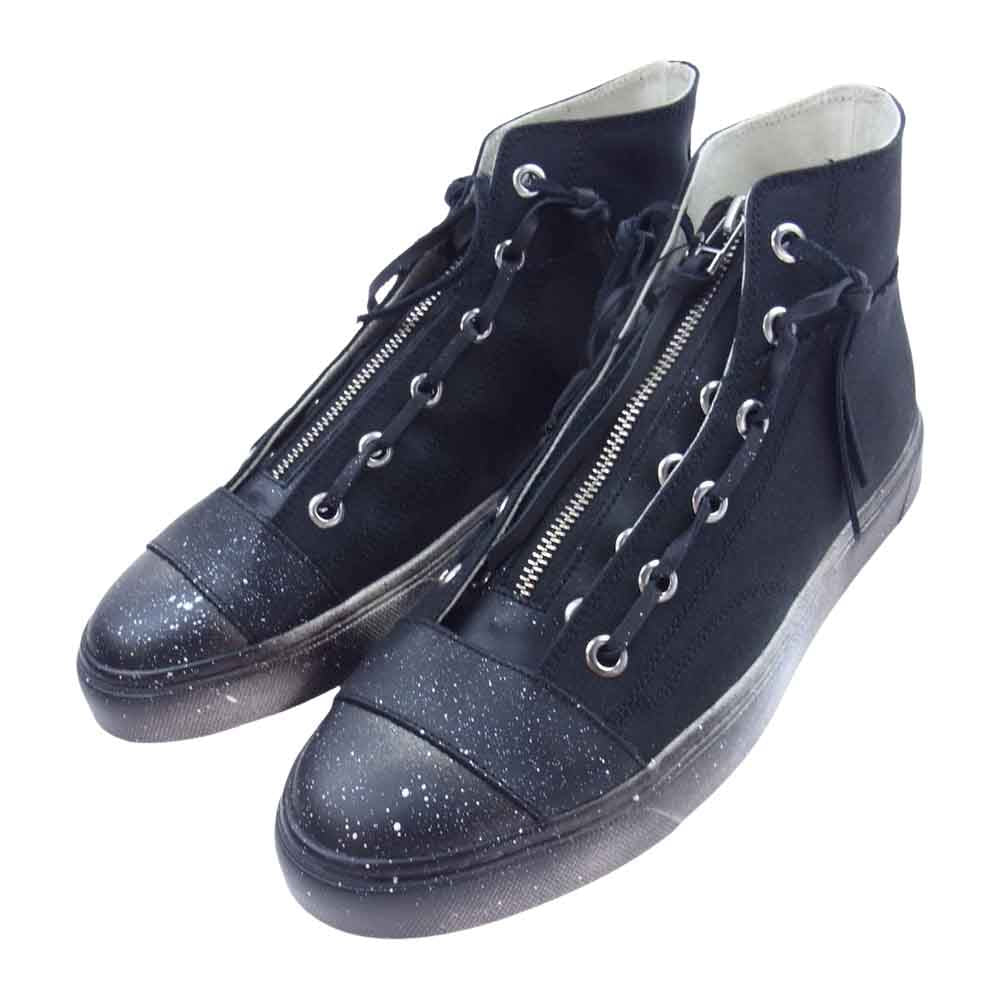 STRUM ストラム  STB007-01 BLACK REVOLT 2 レザージップタン ハイカット スニーカー ブラック系 27.0cm【新古品】【未使用】【中古】